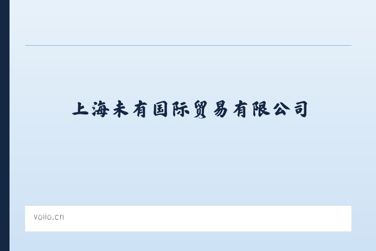上海未有国际贸易有限公司 列表图