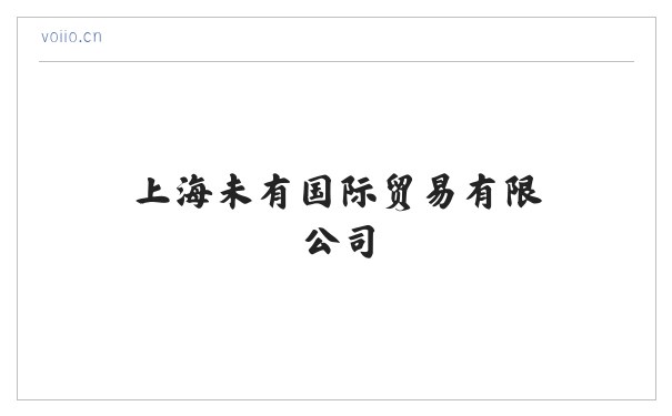 上海未有国际贸易有限公司 缩略图